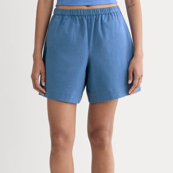 NWT Everlane The Seersucker Pull-On Shorts XL - Picture 2 of 4